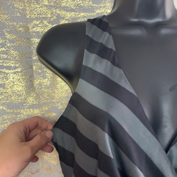 Vero Moda Grey/turquoise floral print sleeveless mini dress size 34 - Picture 3 of 15